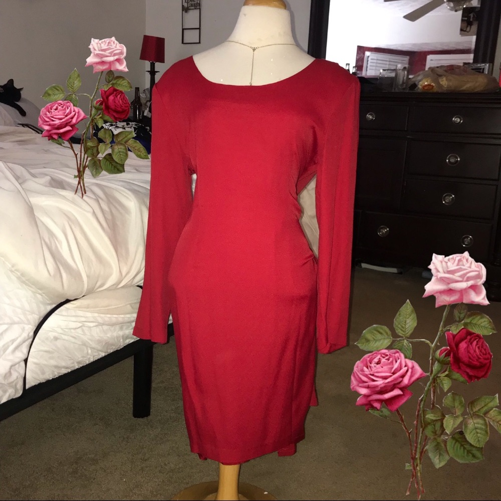 Red classy evening dress ♥️❤️🌷